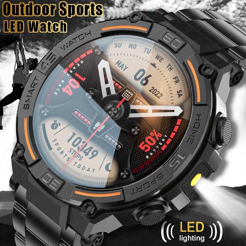 Smartwatch Face - 야외용 군사용 러기드 스마트워치 남성용 GPS