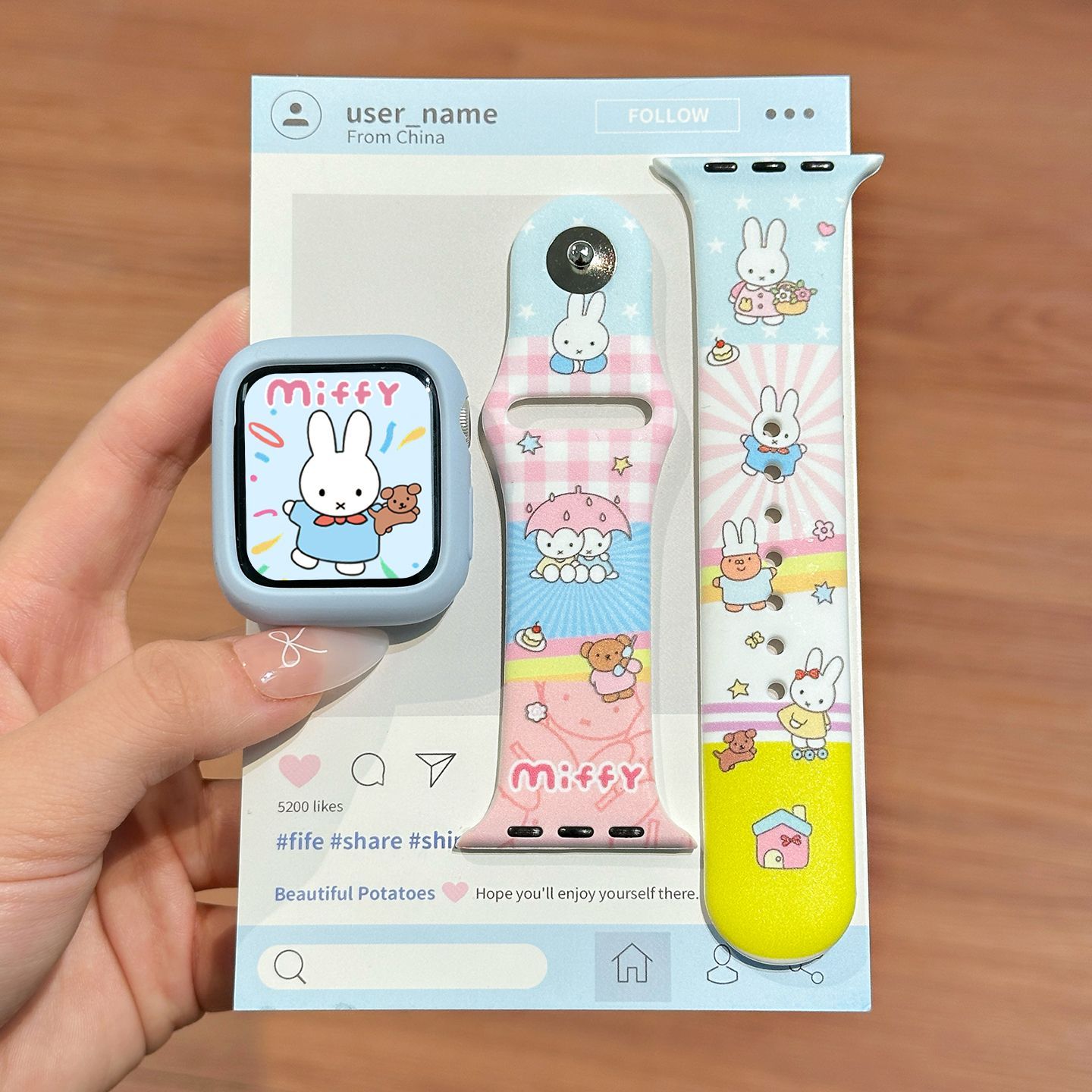 Silicone Band Replacement - 도파민 컬러 미피 실리콘 시계 밴드