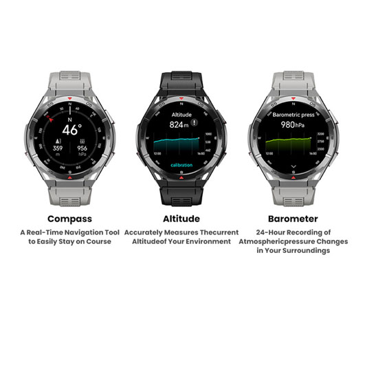새로운 스마트 시계 GPS 스포츠 나침반 고도 기압 파 - Smartwatch Face 리뷰 및 가격