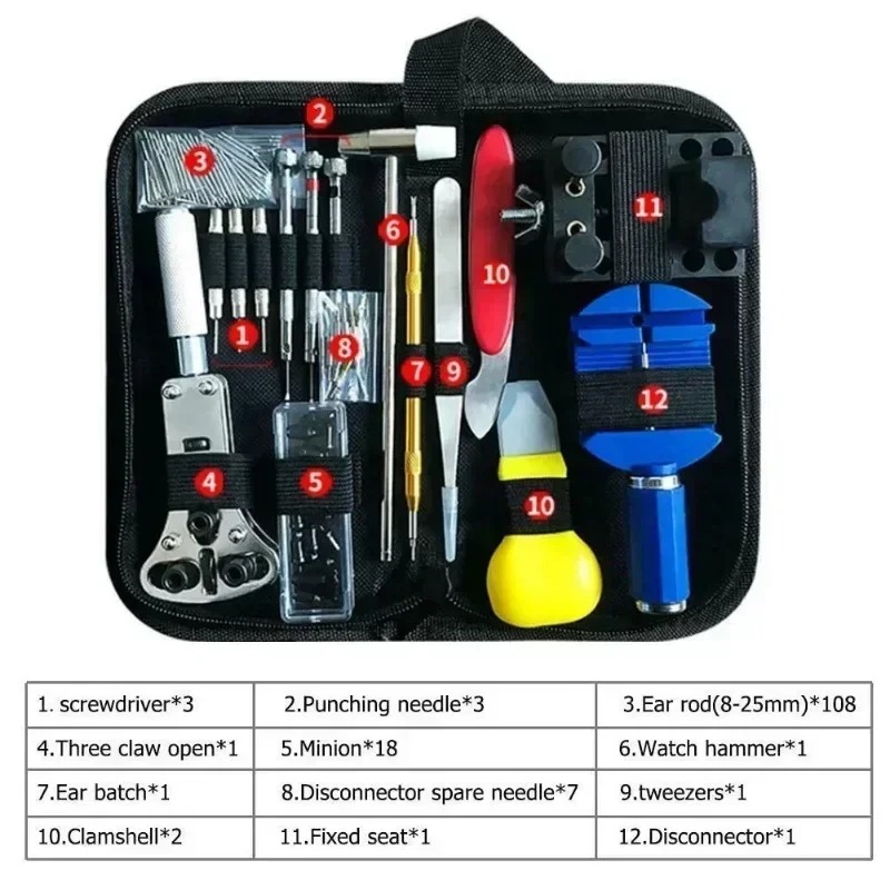 147개 시계 수리 도구 세트 시계 제작자 전문 키트  - Tool Kit Strap Change 리뷰 및 가격