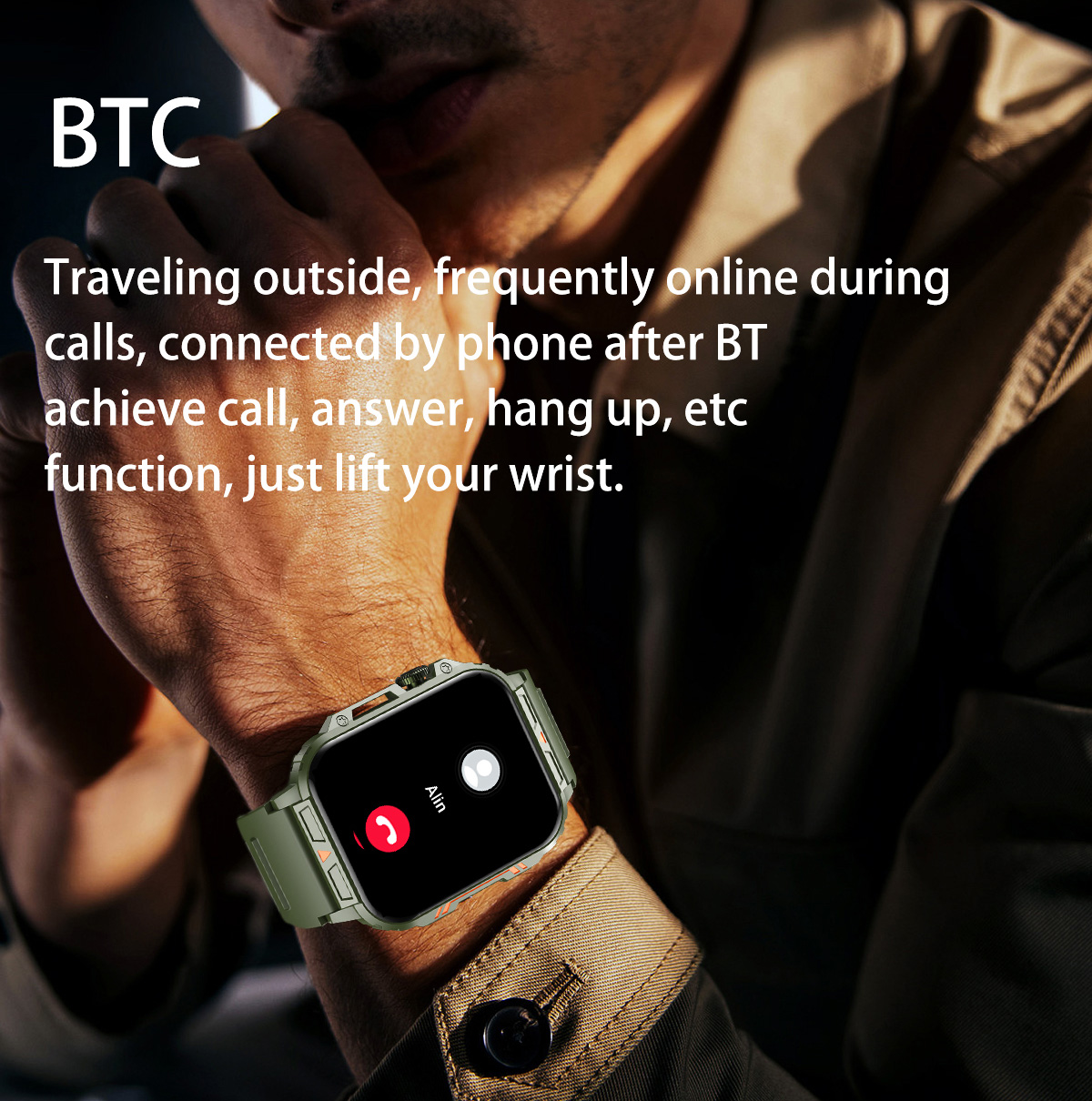 남성용 블루투스 통화 아몰레드 스마트워치, 야외 군사  - Smartwatch Face 리뷰 및 가격