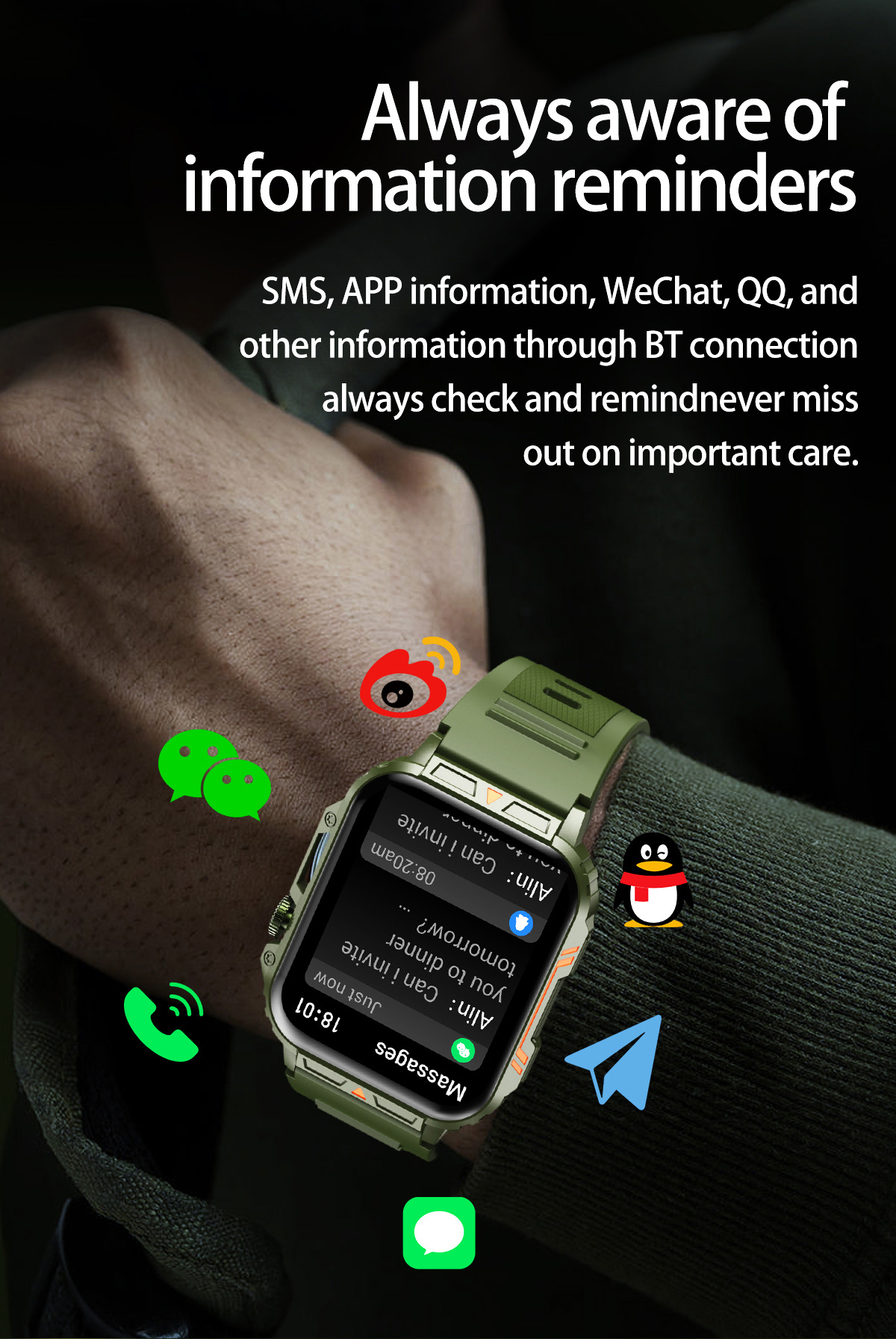 남성용 블루투스 통화 아몰레드 스마트워치, 야외 군사  - Smartwatch Face 리뷰 및 가격
