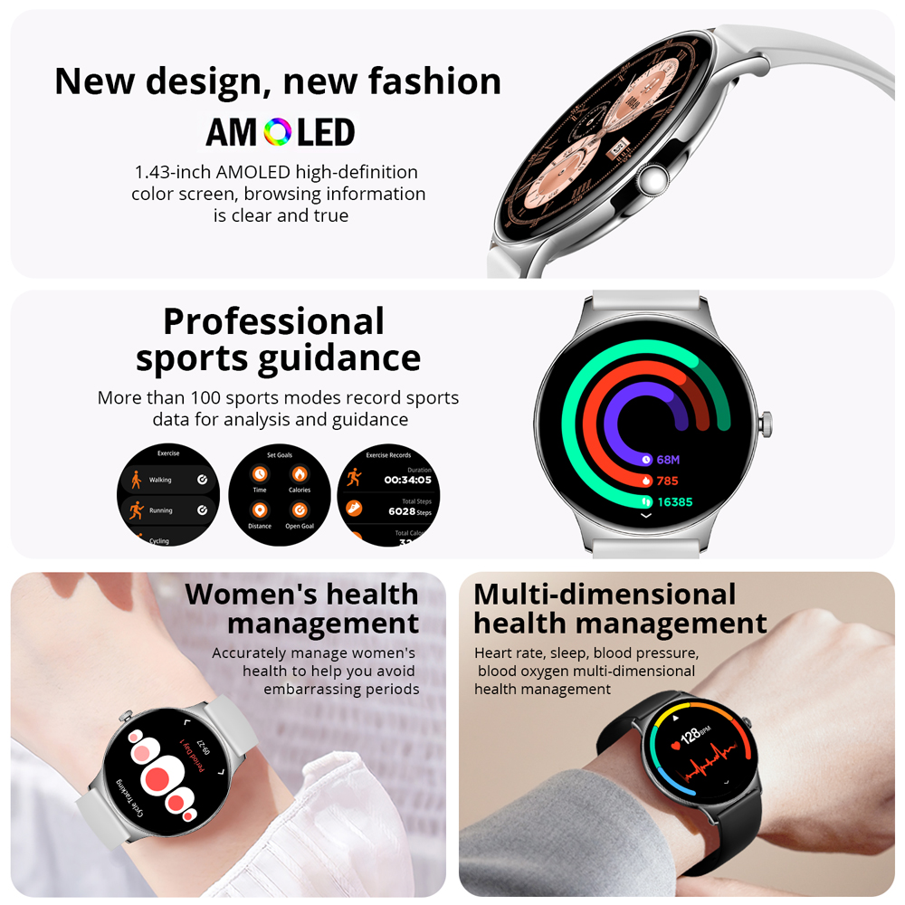 COLMI 여성용 스마트 워치, AMOLED 디스플레이 - Smartwatch Face 리뷰 및 가격