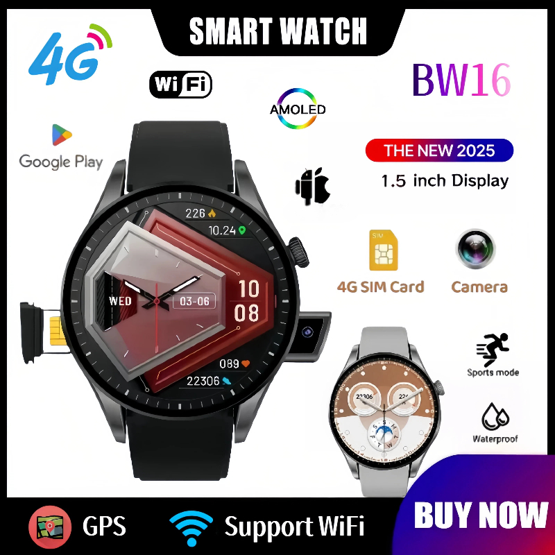 새로운 4G 스마트워치 BW16: 와이파이 | GPS  - Smartwatch Nexus 리뷰 및 가격