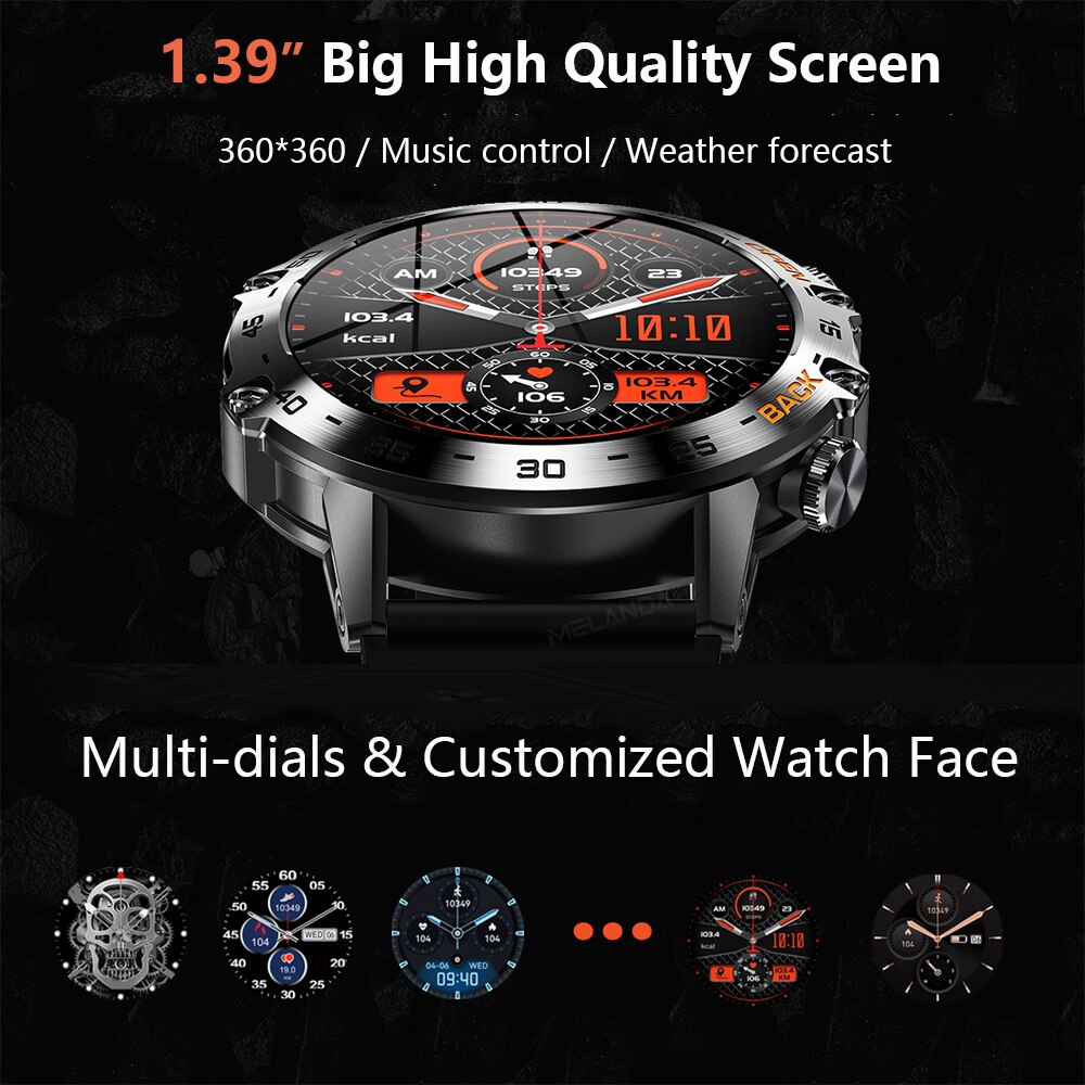 MEVADEN 스틸 1.39인치 남성용 고급 스마트워치 - Smartwatch Face 리뷰 및 가격