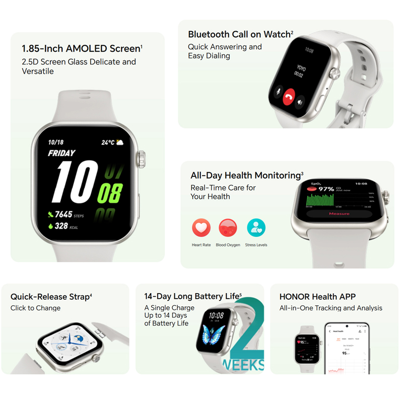 HONOR CHOICE Watch 2i 글로벌 버전 1 - Smartwatch Face 리뷰 및 가격