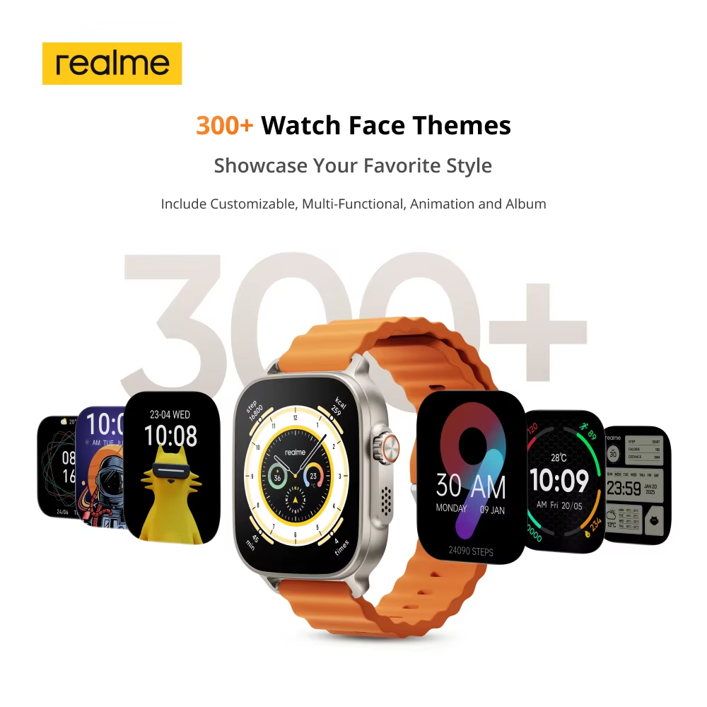 글로벌 버전 리얼미 워치 5 1.97인치 600니트 A - Smartwatch Face 리뷰 및 가격