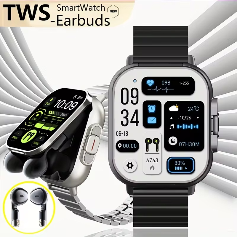 NFC 스마트워치 TWS 2-in-1 헤드셋 블루투스  - Smartwatch Headset 리뷰 및 가격