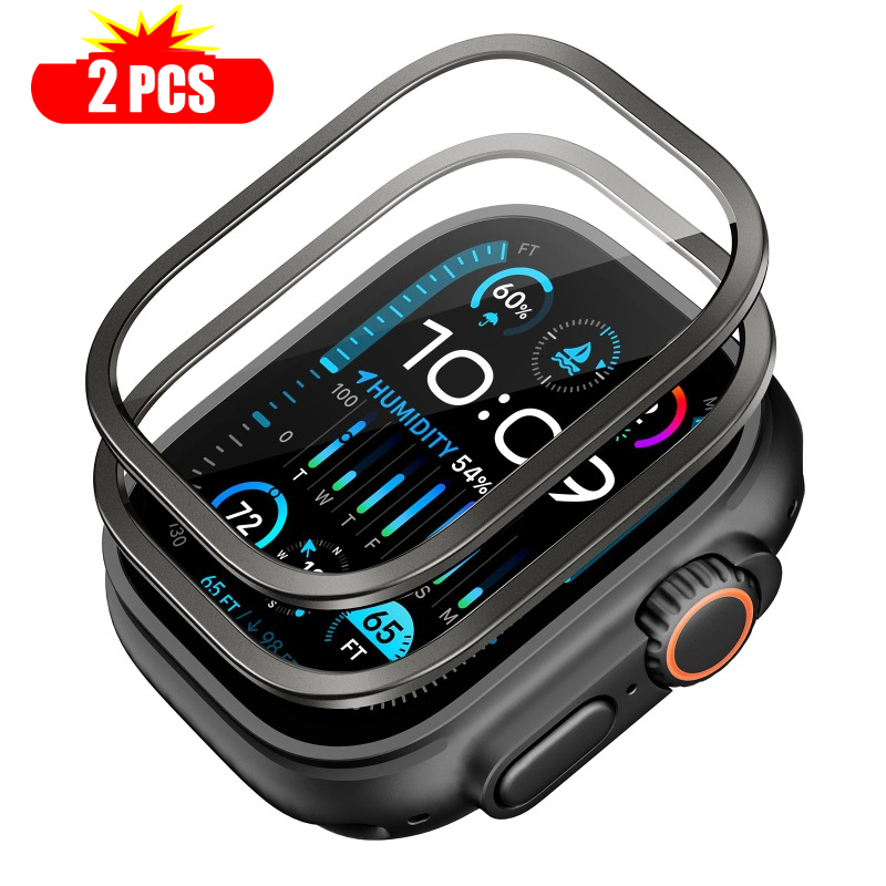 Apple Watch 용 2pcs 강화 유리 울트라 4 - Smartwatch Watch Accessories 리뷰 및 가격