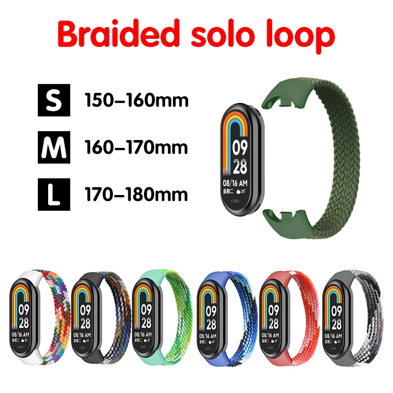 Mi 밴드 용 스트랩 7 8 6 5 나일론 땋은 솔로  - Solo Loop Strap 리뷰 및 가격