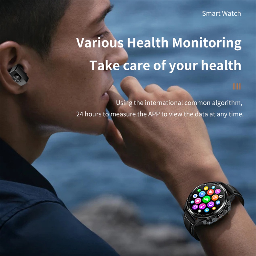 TWS 블루투스 헤드셋 음악 재생 메시지 알림 2 in - Smartwatch Headset 리뷰 및 가격